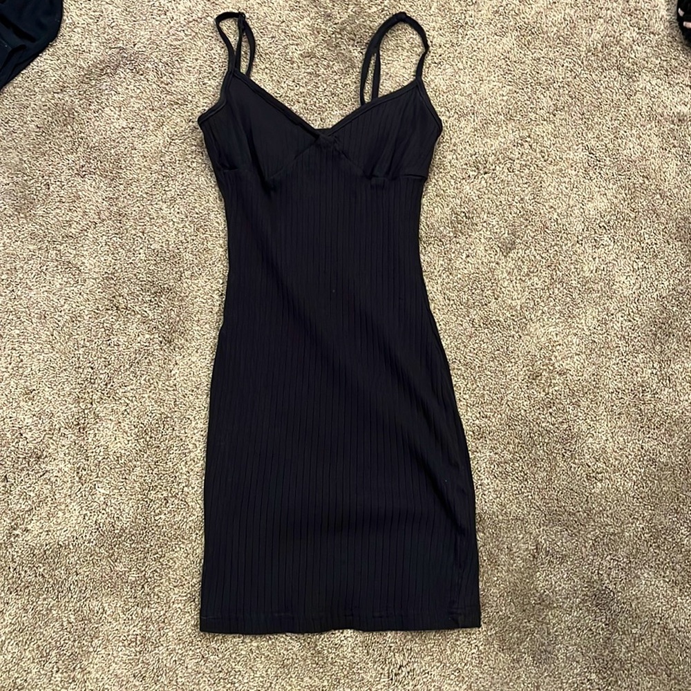 black mini shein dress